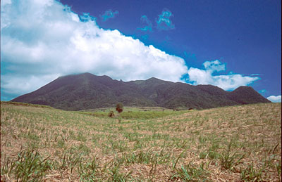 The second place is taken by Mount Liamuiga located on the island of Saint Kitts.