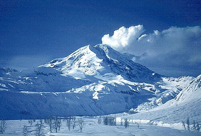 Mount Wrangell in Alaska