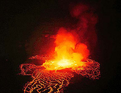 Nyiragongo volcano, Zaire 
