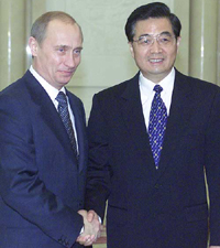 Hu Jintao, Vladimir Putin call for closer Russian-Chinese oil cooperation