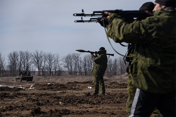 Kiev area shelled in Donetsk by Ukrainian special forces. Donbass