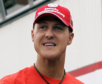 Schumacher Tests Ferrari Preparing for F1 Return