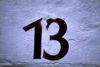 Fear of number 13 develops triskaidekaphobia and ridiculous sarcasm