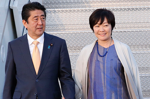 Japanese PM at the centre of a scandal. Abes