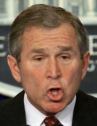 Bush takes no part in international affairs