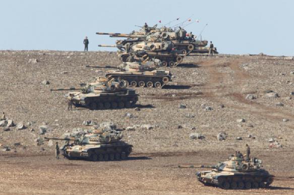 Turkish army crosses Syrian border. Syria