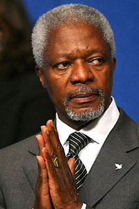 Annan expresses hope for relations with South Korea