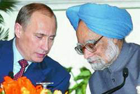 Putin fights with US and European competitors on his visit to India