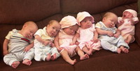Woman gives birth to six children