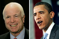 McCain vs. Obama: Issueless Publicity Contest
