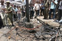 Three explosions shake north Indian town
