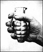Man with a grenade