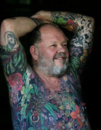Australian leaves his tattooed skin to museum