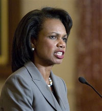 Condoleezza Rice thinks only USA can bring better future to Russia