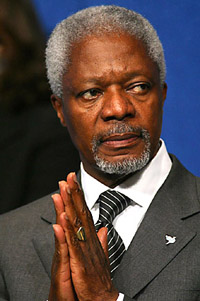 Annan urges parties to `lower the temperature'