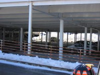 Part of North Carolina shopping mall's parking deck collapses