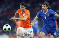The Netherlands humiliate Italy 3-0 at Euro 2008
