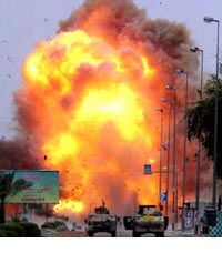 Explosions rock Baghdad