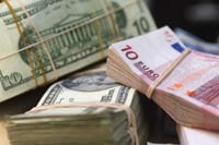 Euro up against U.S. dollar