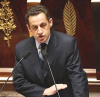 French President Nicolas Sarkozy accuses Russia of brutality in exercising its energy supremacy