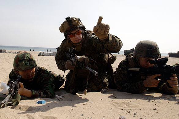 Google military robot “fights” US marines. USA