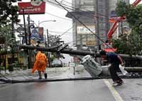 Hundreds left missing after typhoon reaps through Philippines