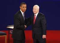 John McCain tries not to feel humiliated when he meets Brack Obama