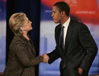 Barack Obama and Hillary Clinton snipe at each other on 5th anniversary of Iraq war