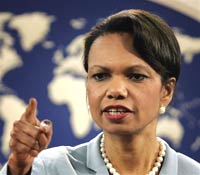 Condoleezza Rice arrives in Israel