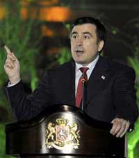 Georgia’s Saakashvili makes another public joke