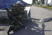Militia forces block Mariupol. 53461.jpeg