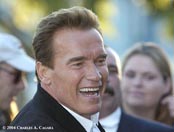 Schwarzenegger, facing re-election, shifts warily on immigration