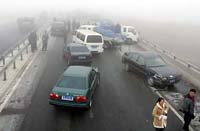 Fifty-two cars collide in China because of heavy fog