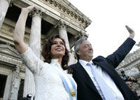 Argentina first lady takes office