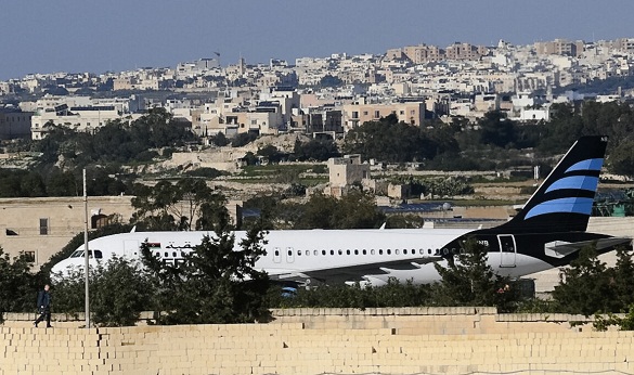 Libyan hijackers demand political asylum in EU. Malta