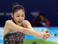 Kim of South Korea Became Olympic Champion in Figure Skating