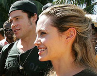 Angelina Jolie picks up new baby in her international family