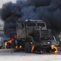 Roadside bombs kill U.S. Army soldier and two Iraqi civilians in Iraq