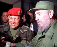 Fidel Castro and Hugo Chavez