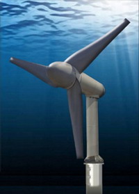 Underwater windmills produce energy