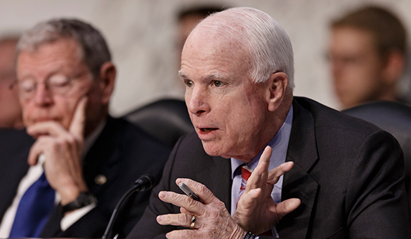 John McCain admits use of cluster bombs in Ukraine, says its US fault. John McCain