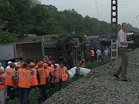 At least 80 hurt as passenger train derails in Russia's south. 50533.jpeg