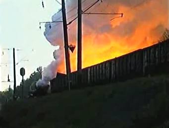 About 16,000 people examined in Ukraine after toxic train derailment
