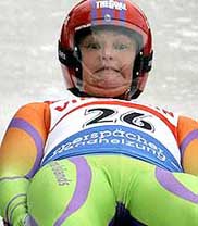 Grandma Luge makes it onto results list, but not as a starter