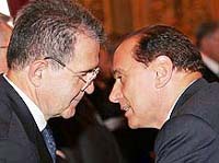 Italy's Berlusconi, Prodi face off in final TV debate before elections