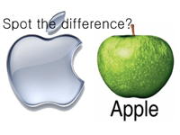 Apple struggling for apple