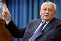 Gorbachev says Russia won't accept foreign meddling