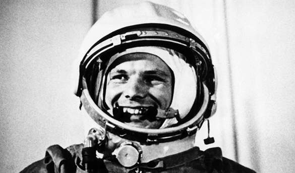 'Astronauts' can not be 'cosmonauts' because first man in space was Russian. Yuri Gagarin
