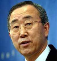 U.N. Secretary General not injured after rocket hits only 50 meters far from him