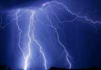 Lightning kills three children in the middle of a hot summer day